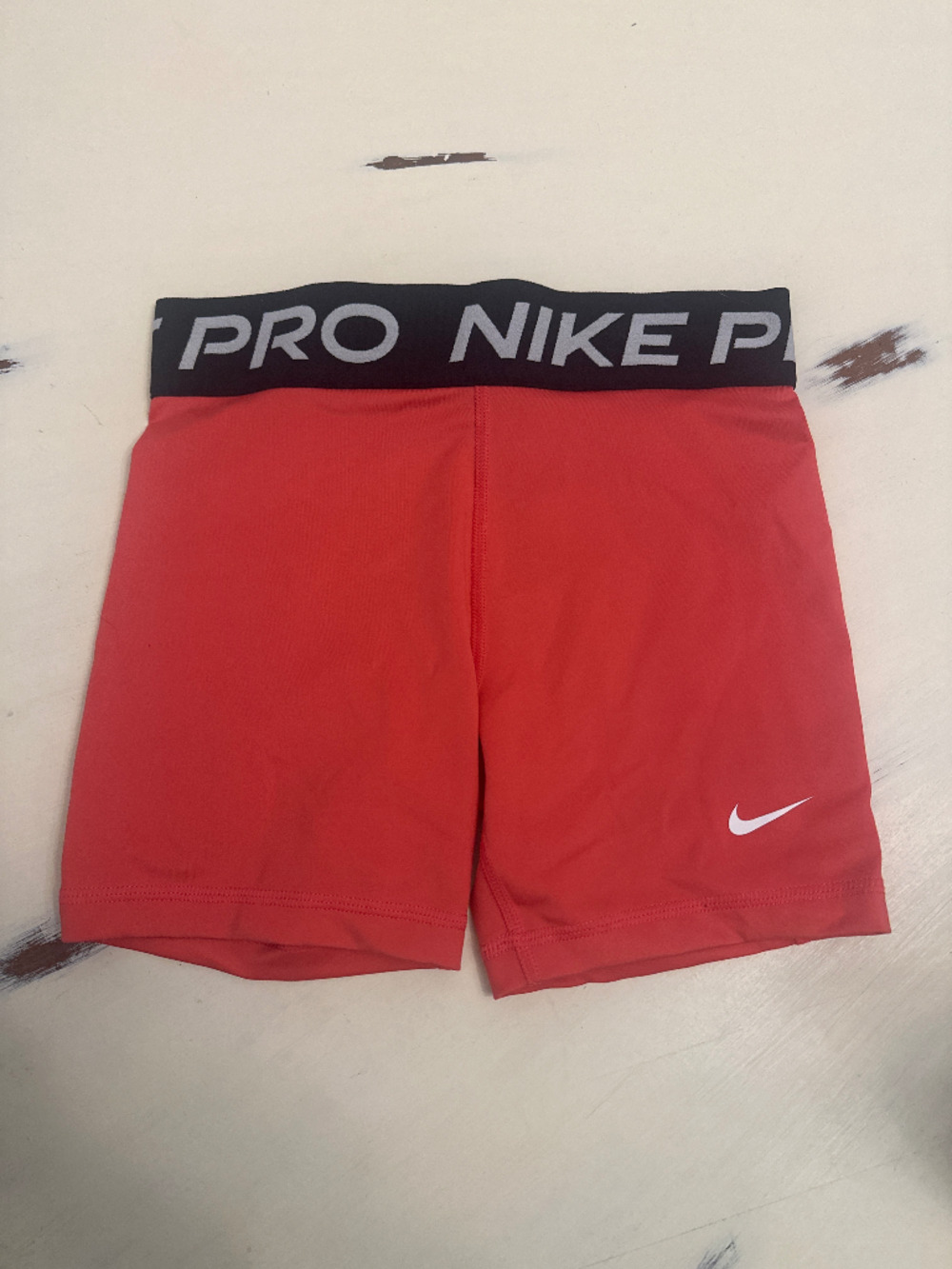 Nike Pro Dri-FIT Youth Compression Shorts Coral Pink Size L